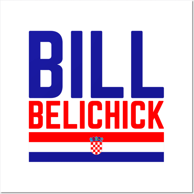 Belichick Flag On Shirt Wall Art by Emma